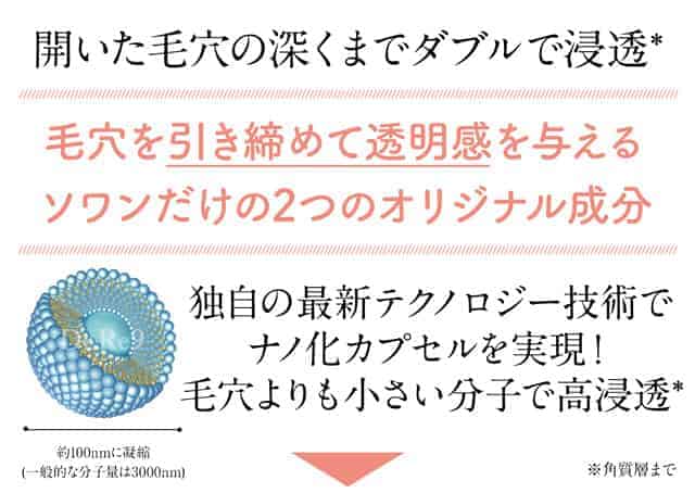 ドクターRe9 ソワンシリーズ　ドクターリナイン ぱっくり毛穴用美容液「ソワン」で毛穴ケア